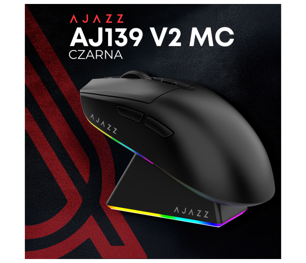 Ajazz AJ139 V2 MC 3311 ze stacją dokującą czarna - 1536392 - zdjęcie 6